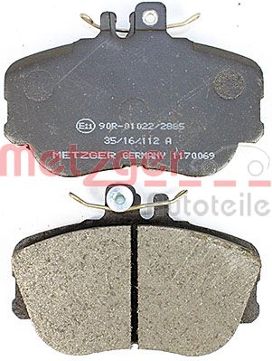 METZGER 1170069 Bremsbelagsatz, Scheibenbremse